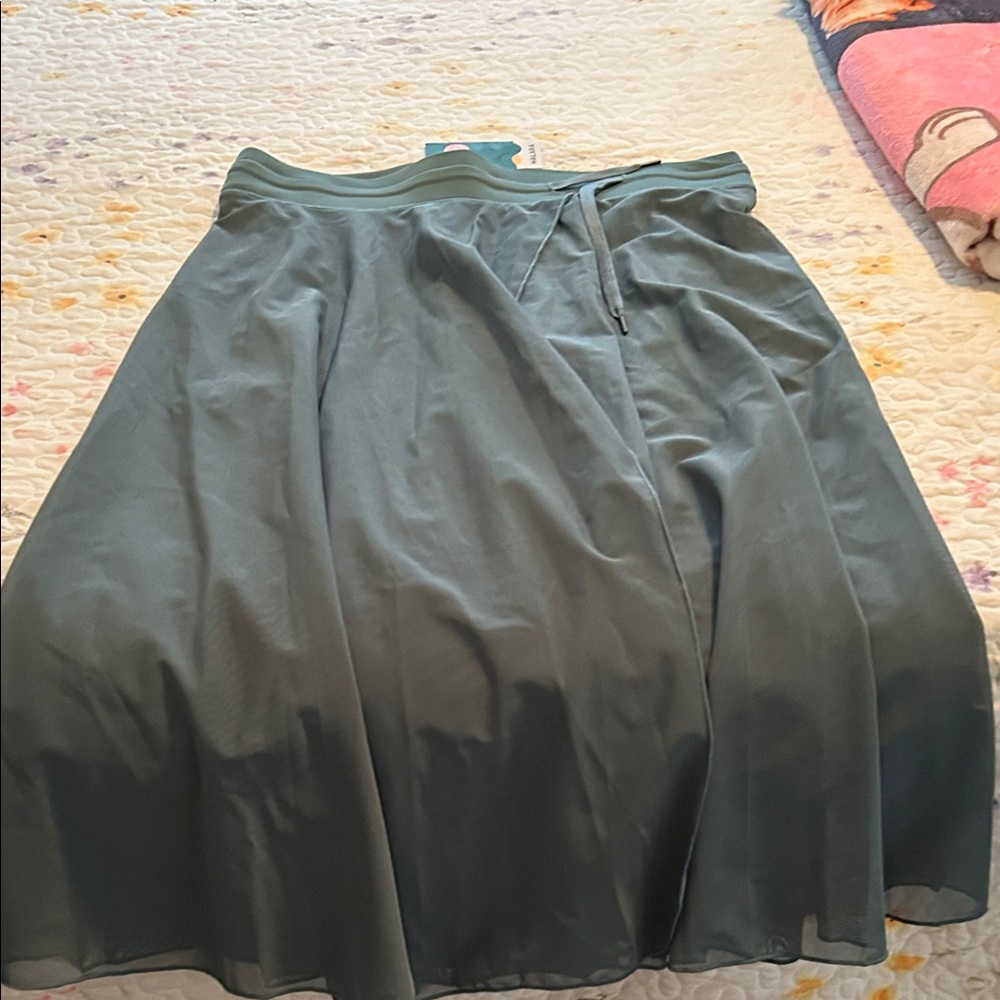 HALARA Teal Midi Skirt